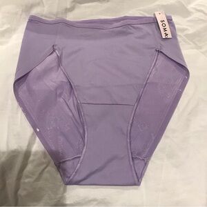 SOMA VANISHING EDGE MICROFIBER HIGH LEG- SZ M, WILD LAVENDER, NWT